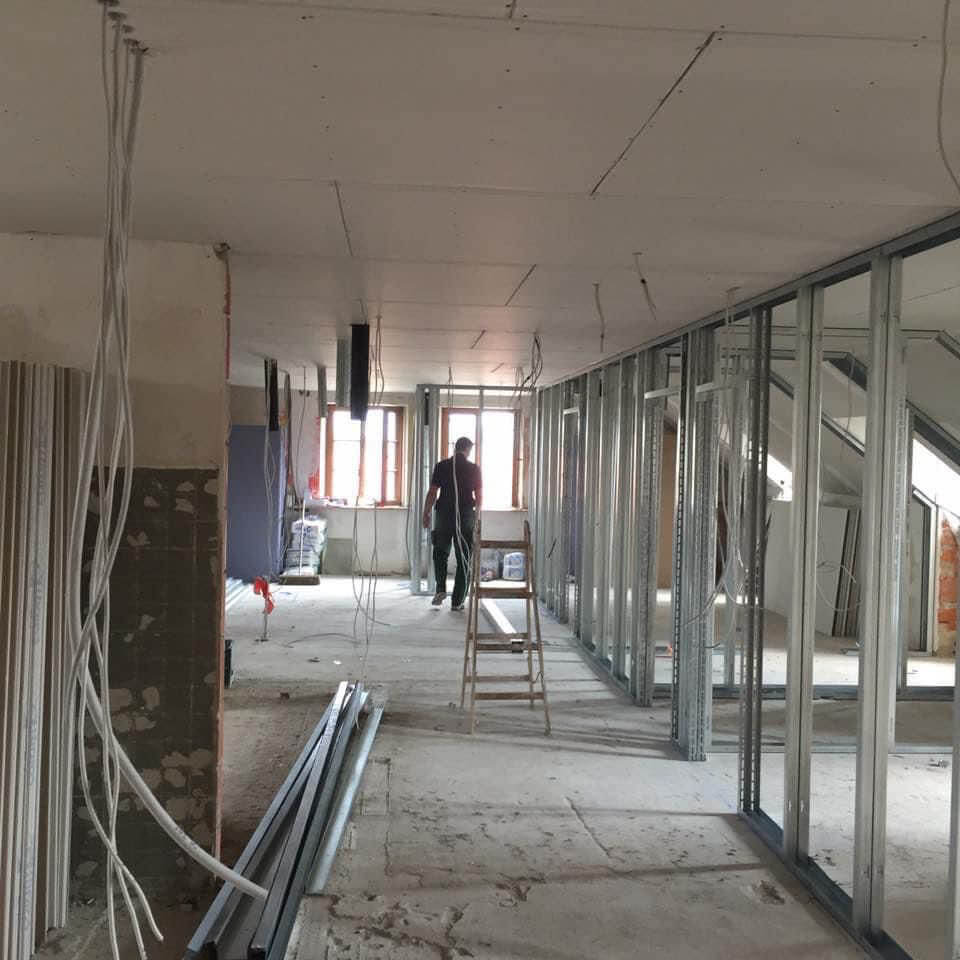 Trockenbau – Decken und Wandflächen in Trockenbauweise – dokumentierter Arbeitsschritt 2