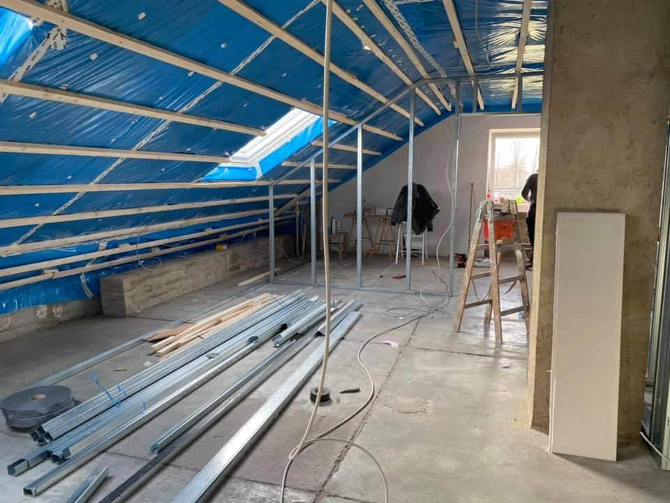 Trockenbau – Decken und Wandflächen in Trockenbauweise – dokumentierter Arbeitsschritt 4