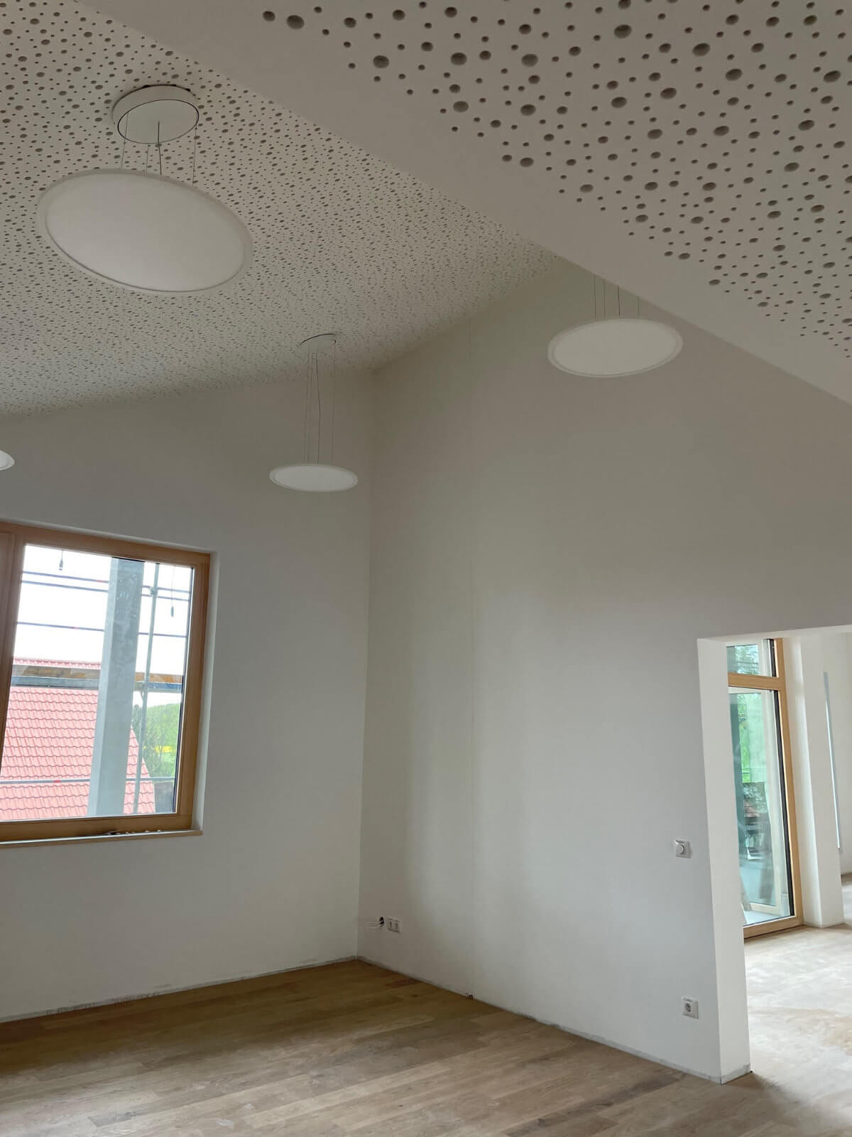 Innenflächen für den Ausbau vorbereitet – Innenputz