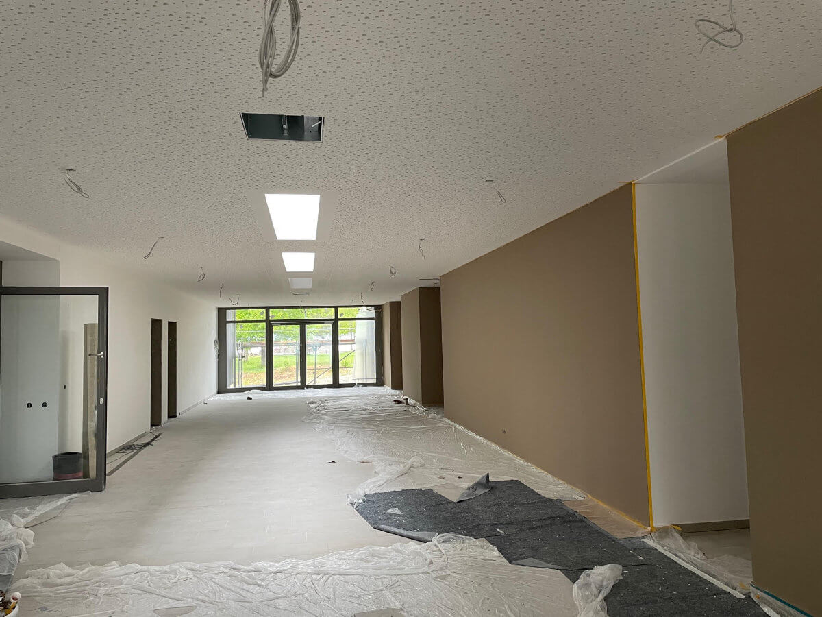 Innenputz – Innenflächen für den Ausbau vorbereitet – dokumentierter Arbeitsschritt 2