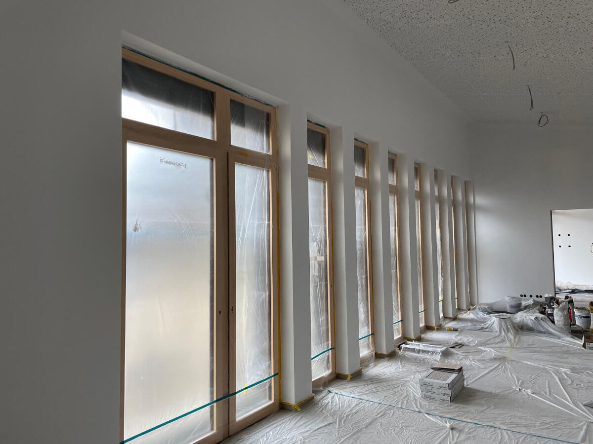 Innenputz – Innenflächen für den Ausbau vorbereitet – dokumentierter Arbeitsschritt 4